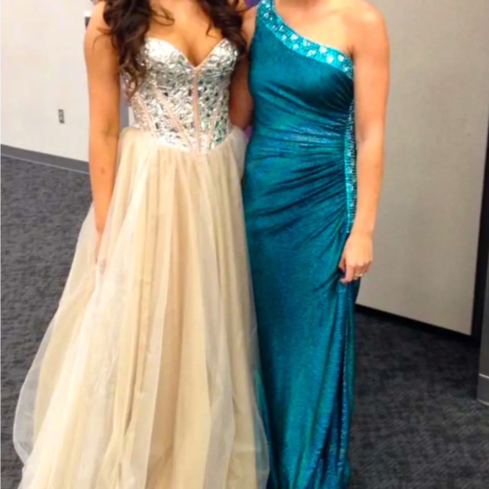 Teal formal dress
